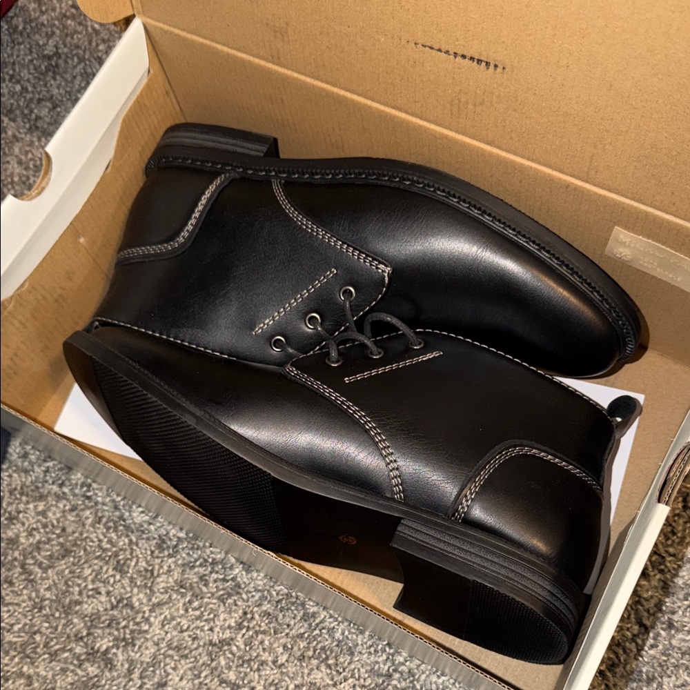 St. John's Bay Black Leather Oxfords